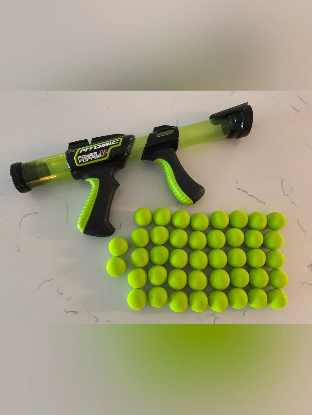 Power Popper Kids Foam Ball Blaster - Neon Green
